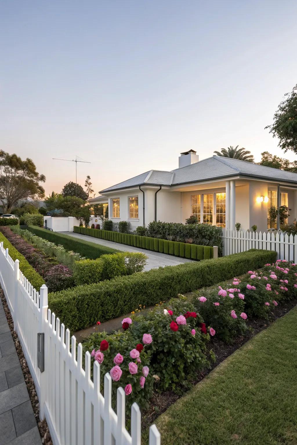 Minimalist fences emphasize clean lines and elegance.