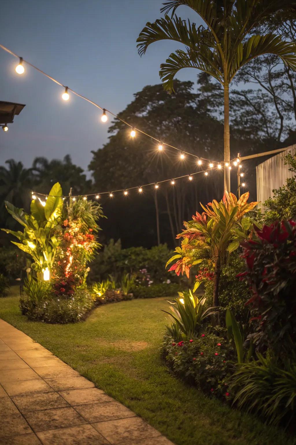 Outdoor lighting transforms your garden into a magical evening retreat.