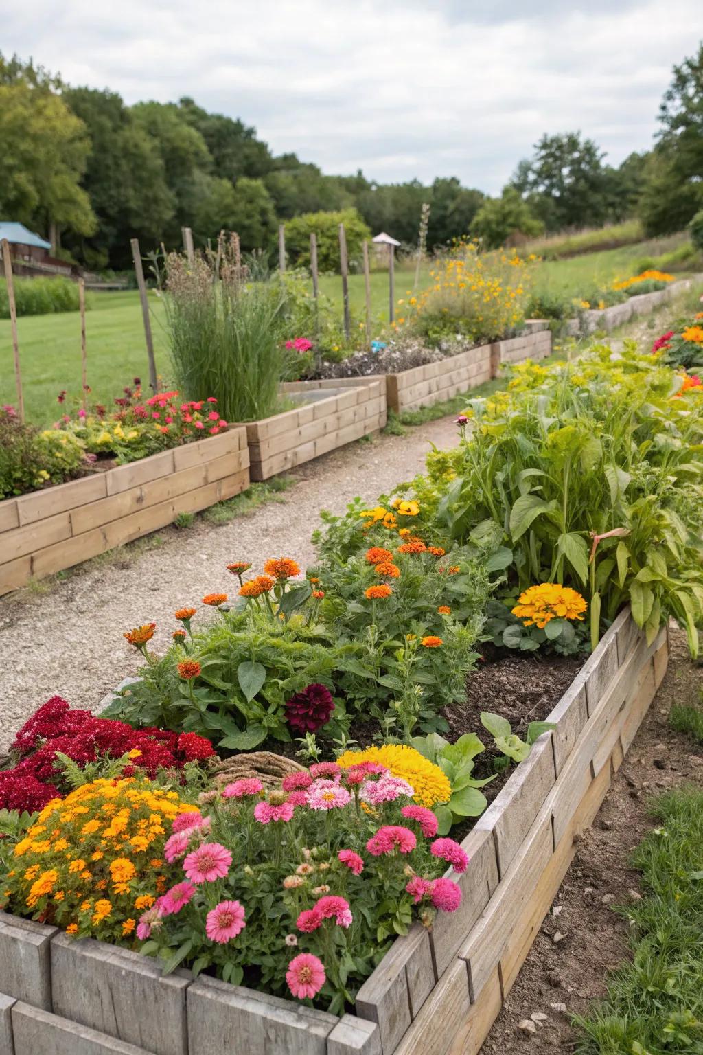 Eco-friendly charm with recycled material edging.