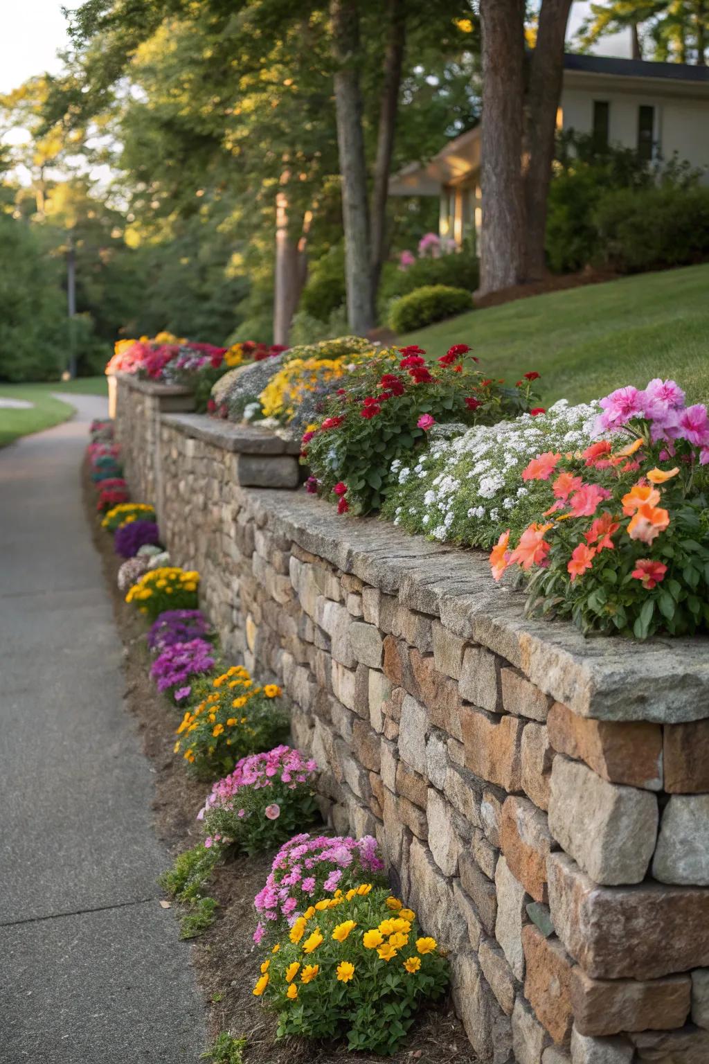 Reclaimed materials add vintage charm and sustainability to gardens.