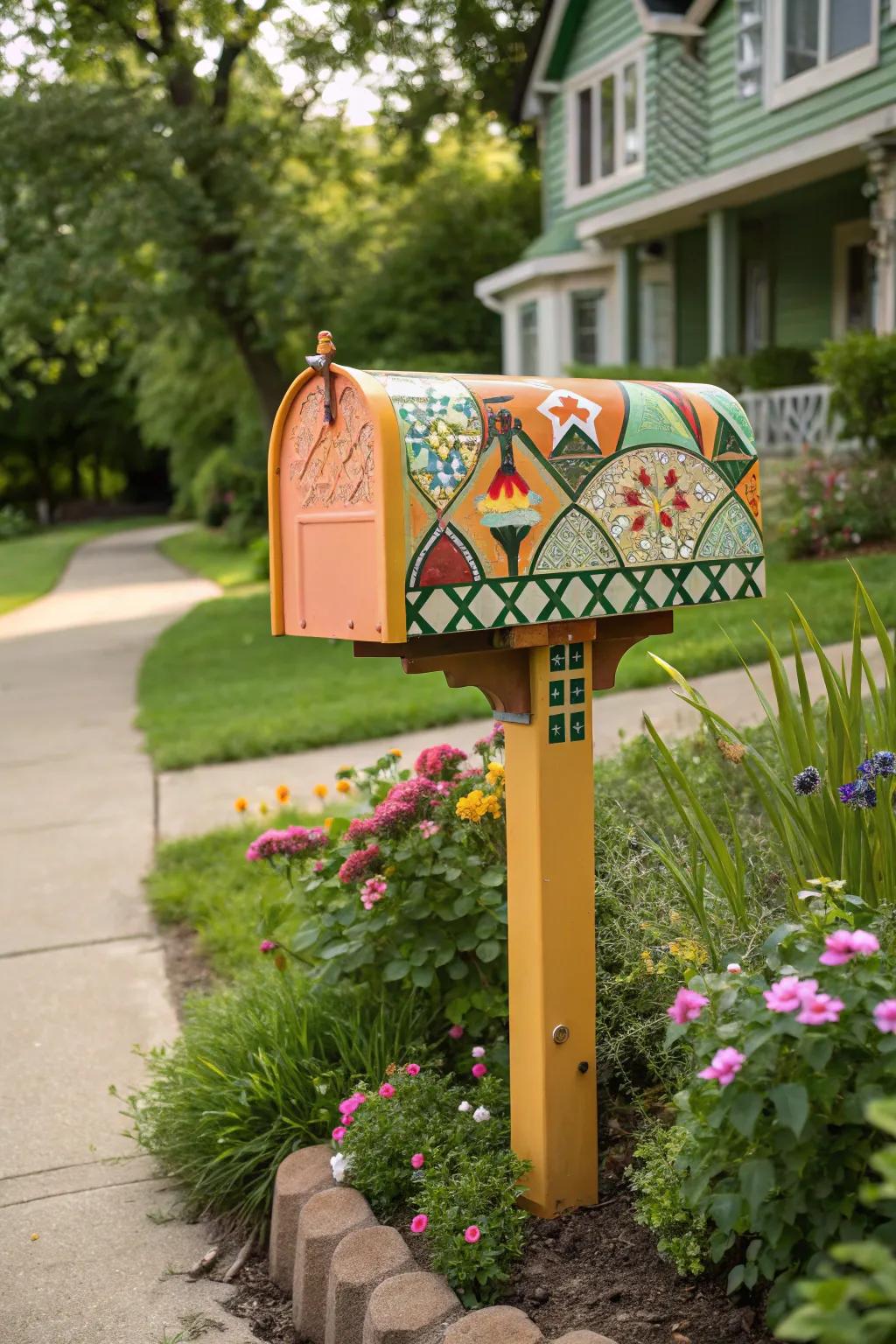 Add mid-century charm with a vintage-inspired mailbox design.