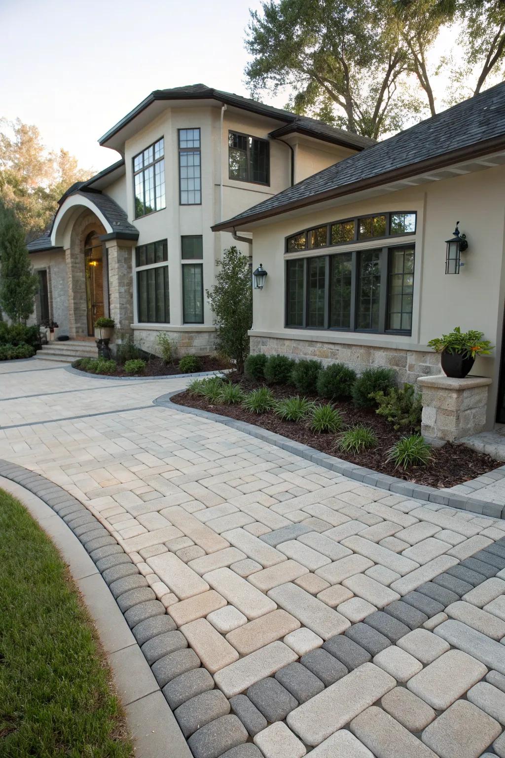 Ensure your paver design harmonizes with your home.