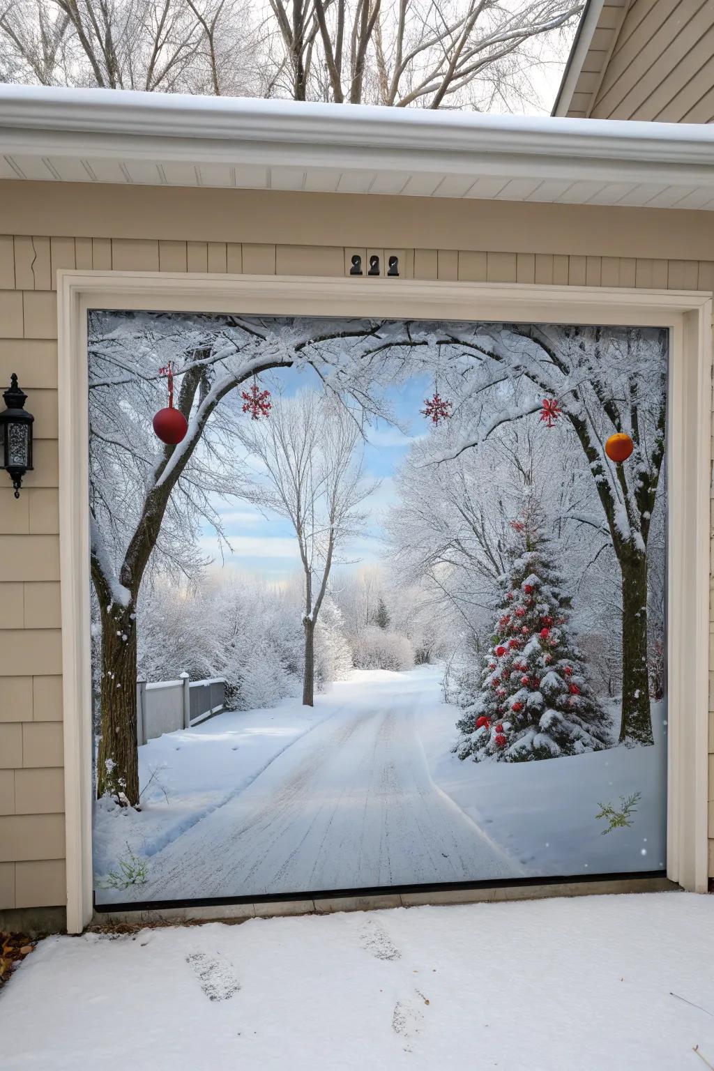 Vinyl wraps offer endless design possibilities for your garage door.