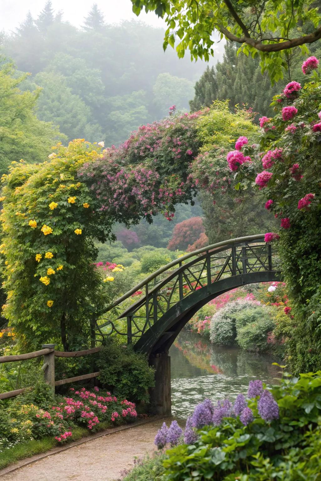 A bridge that feels like a natural part of the landscape.