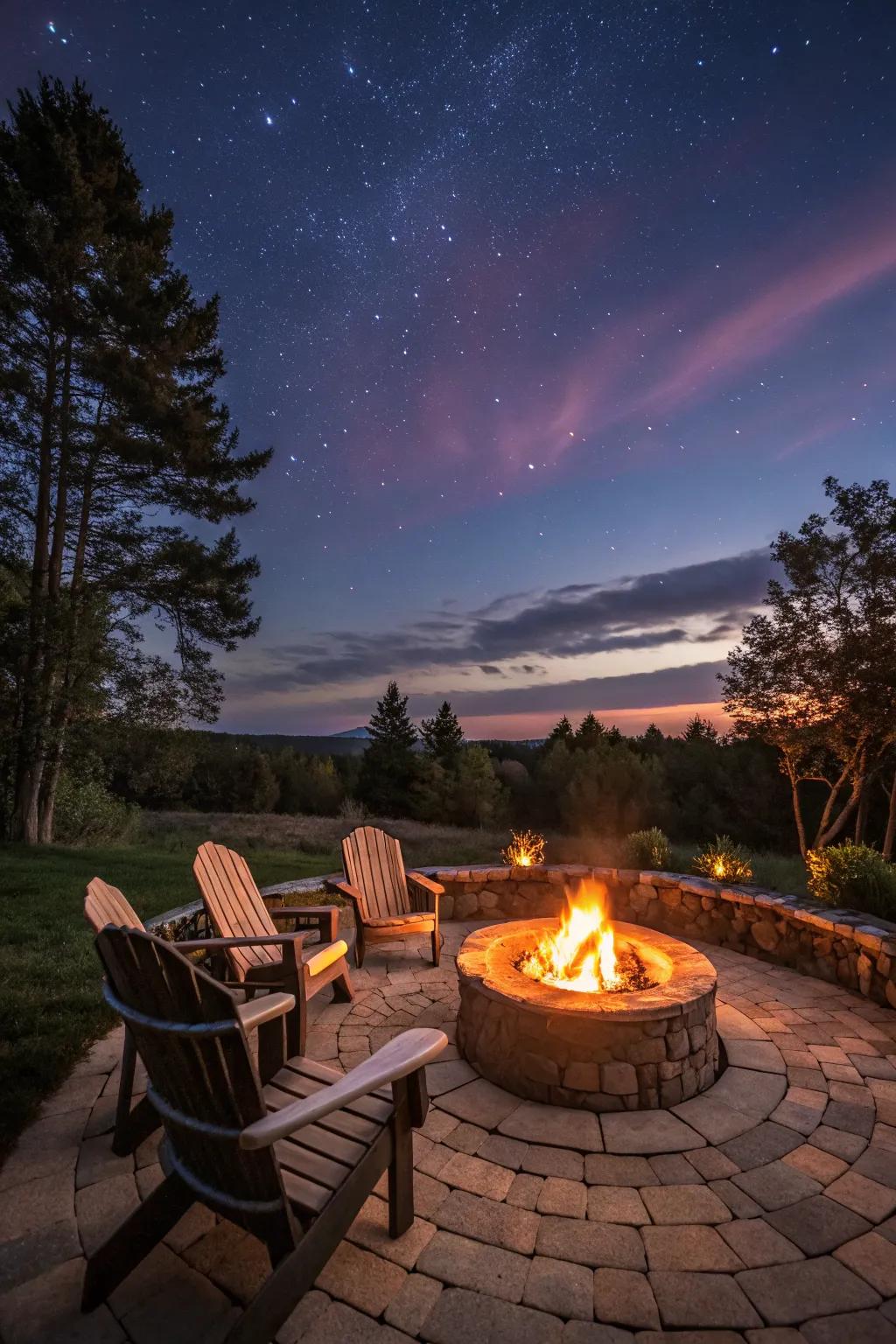 Fire pits offer warmth and a focal point for outdoor spaces.