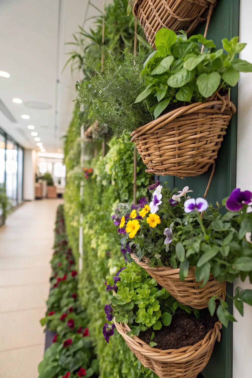 Make the most of your space with creative vertical planters.