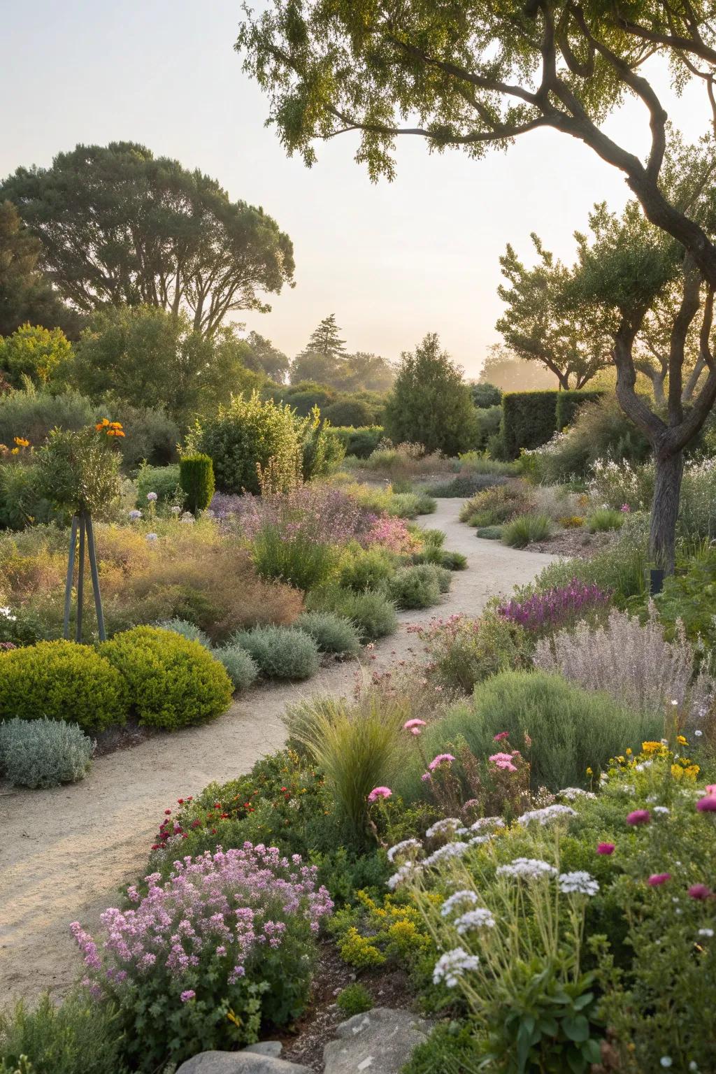 Naturalistic planting creating a relaxed garden vibe.