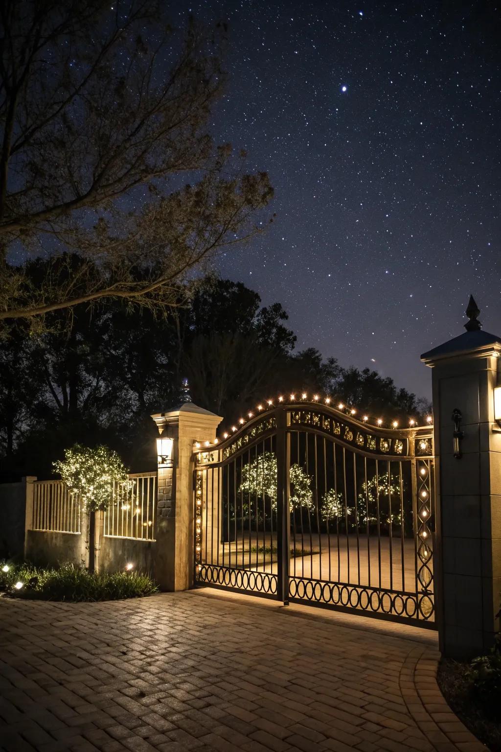 Light up your entrance with stylish gate lighting.