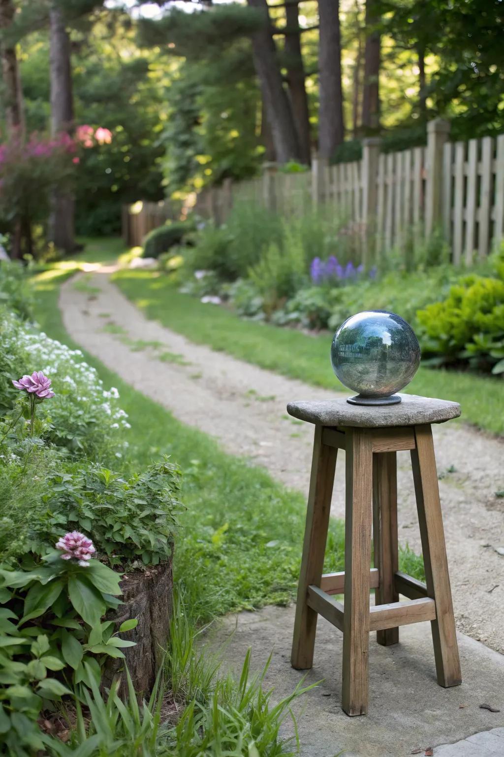 Repurposed objects bring creativity and personality to garden decor.