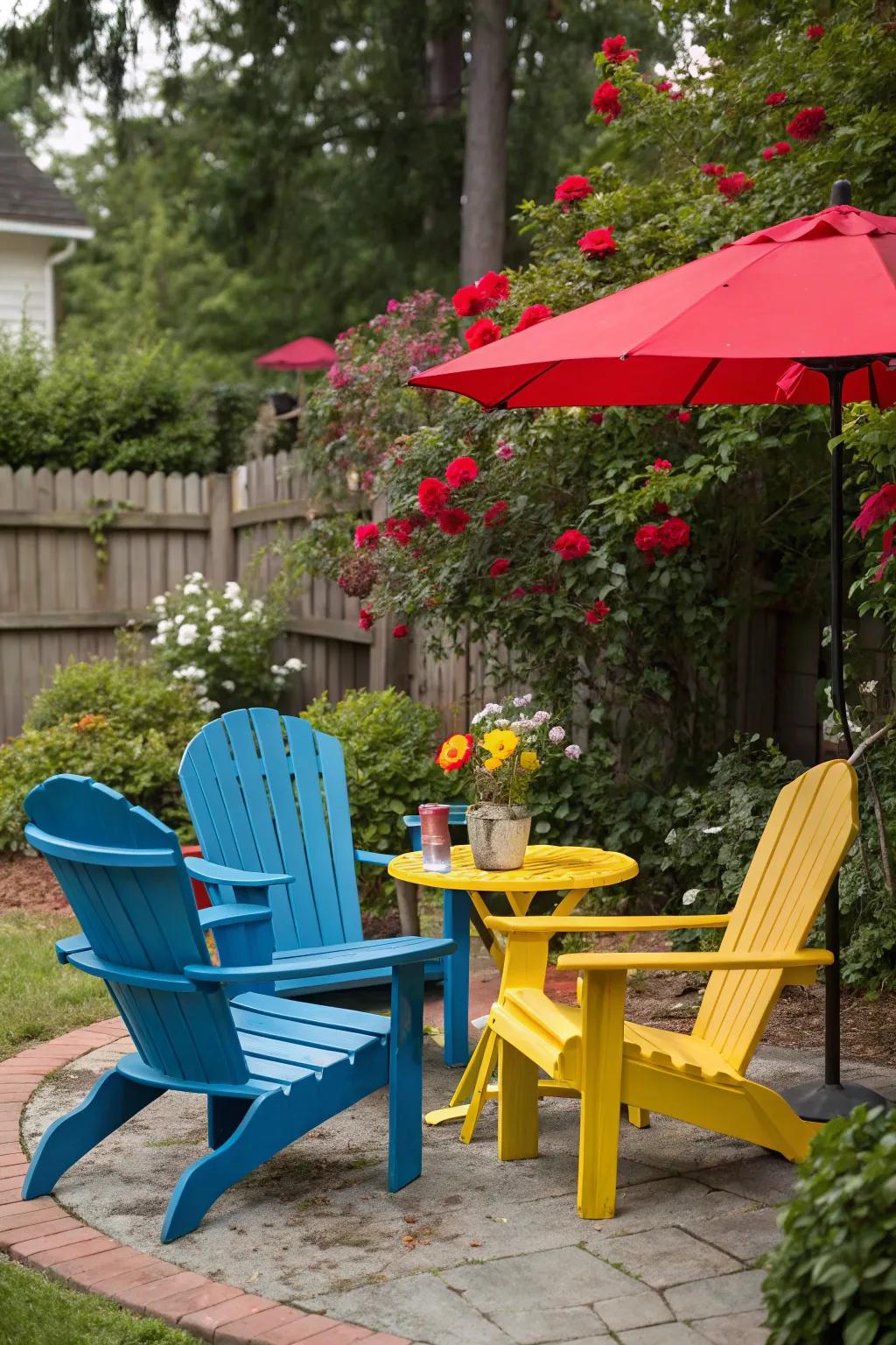 Freshly painted furniture revitalizes your space.