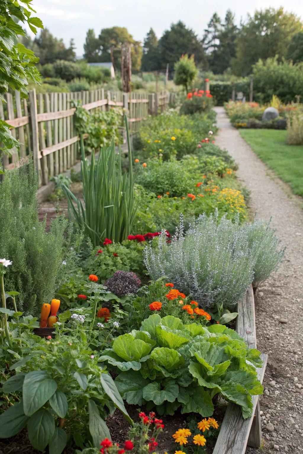 Edible landscapes provide beauty and fresh ingredients.