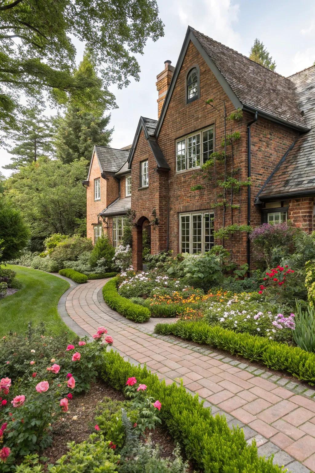 Brick cladding provides a classic, timeless appearance.