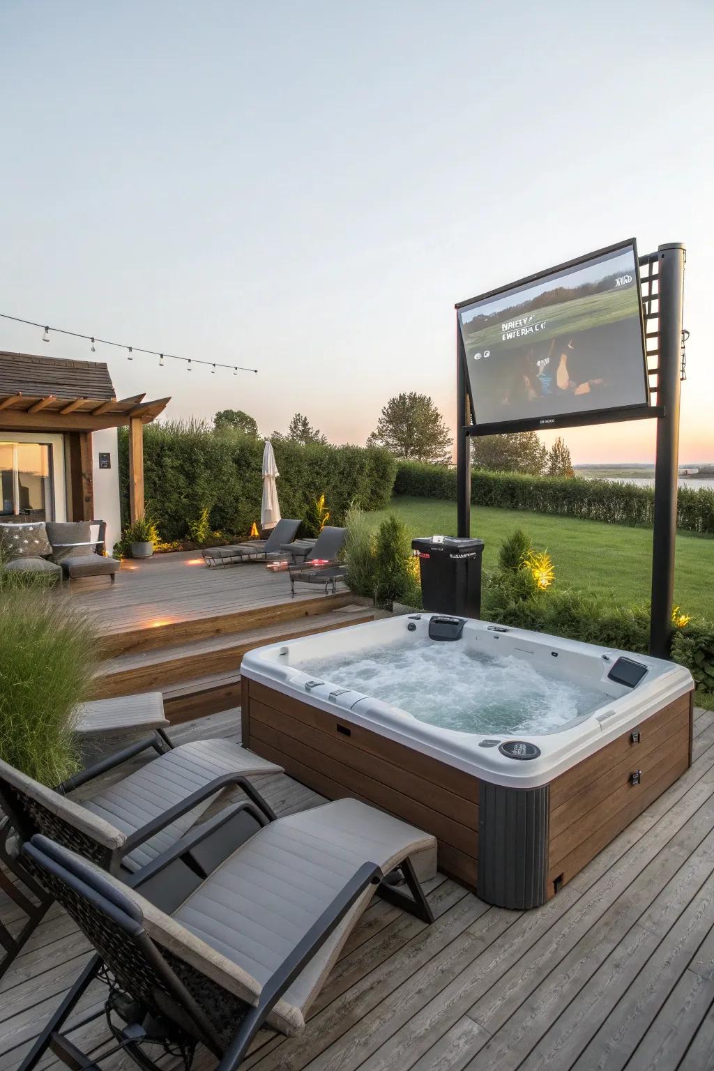 Turn your hot tub into an entertainment paradise.