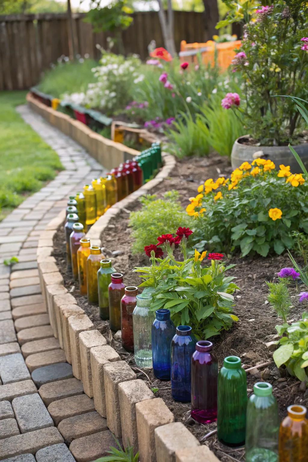 Creative edging with a personal twist.