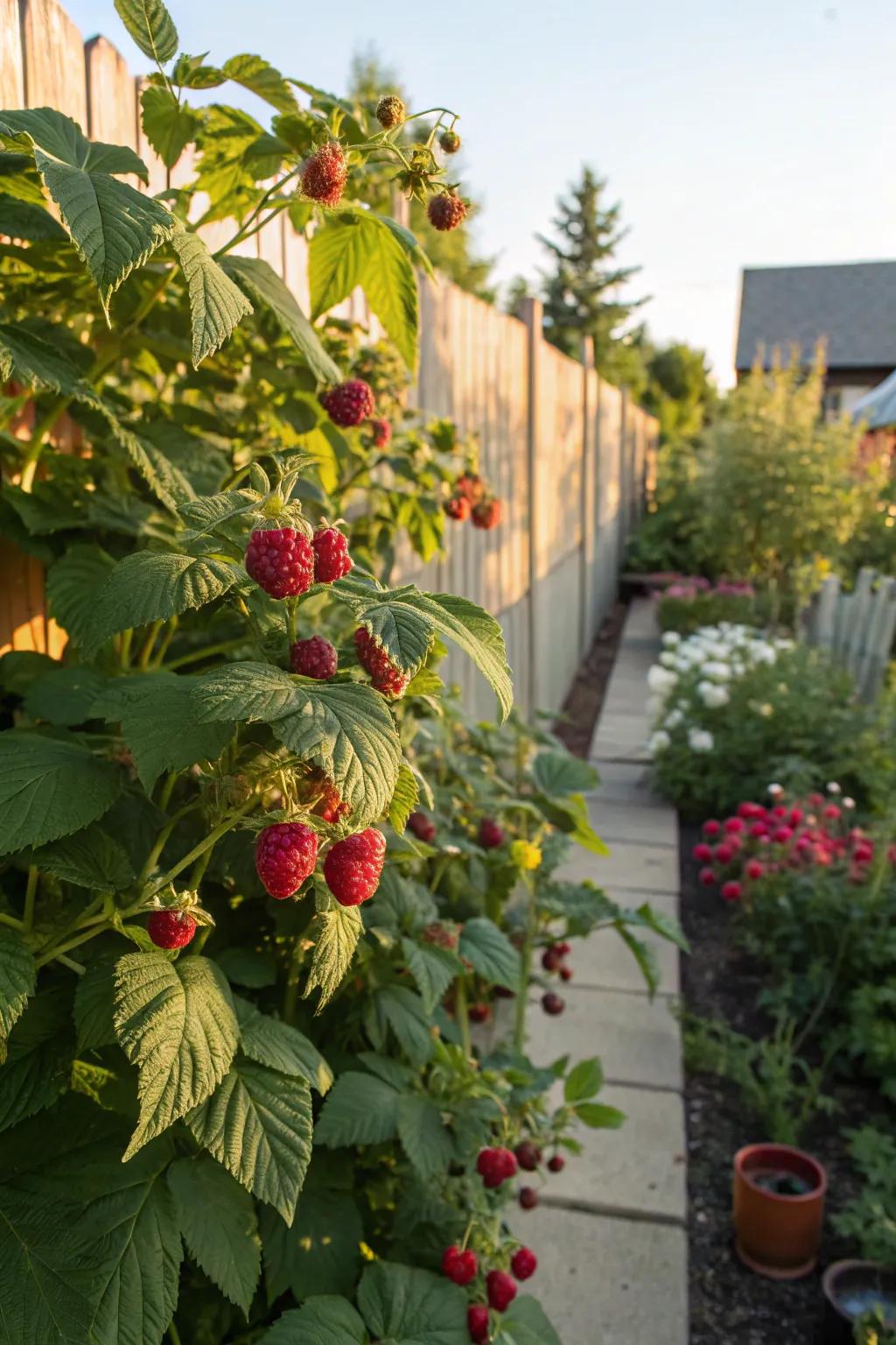 Fruit bushes bring a sweet reward to garden corners.