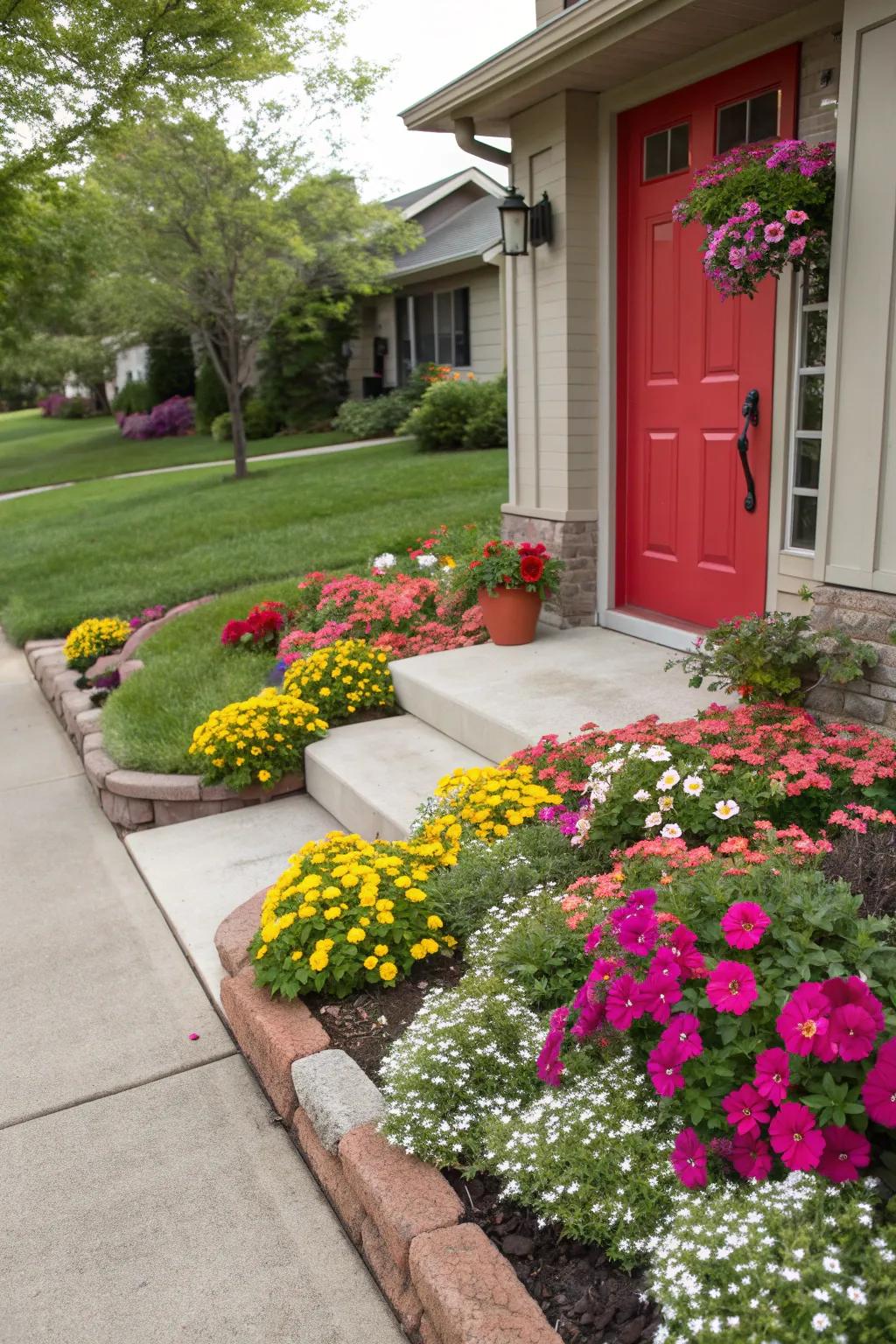 Boost curb appeal with vibrant colors.