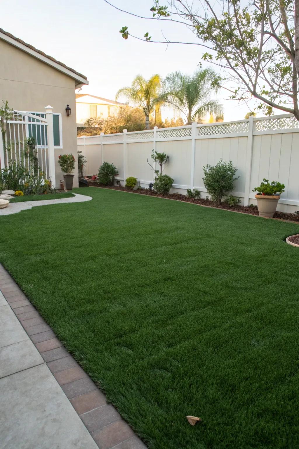 Enjoy a perfect lawn year-round with artificial turf.
