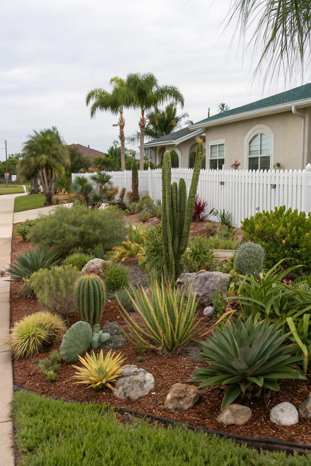 Xeriscaping offers a sustainable and low-maintenance option.