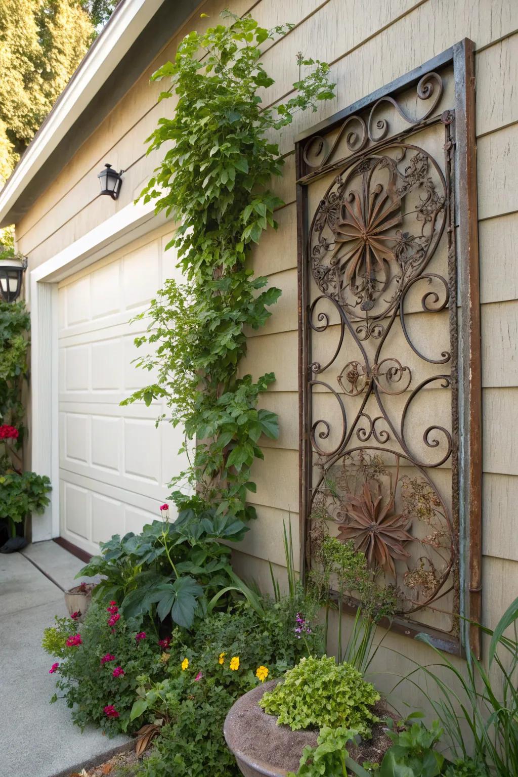 A decorative panel can serve as a stunning focal point in your landscape.
