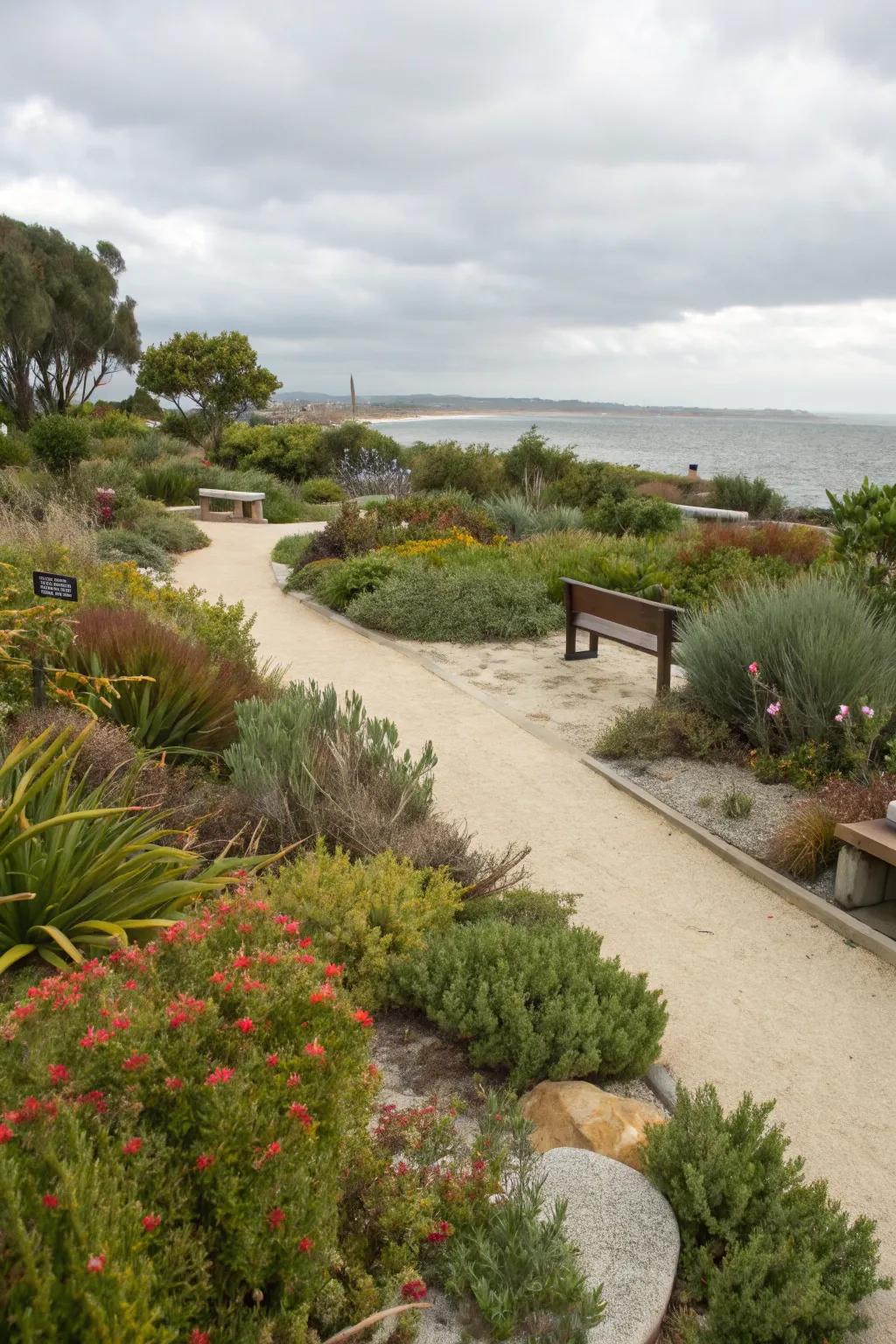 Bring the beach to your backyard with a coastal garden.