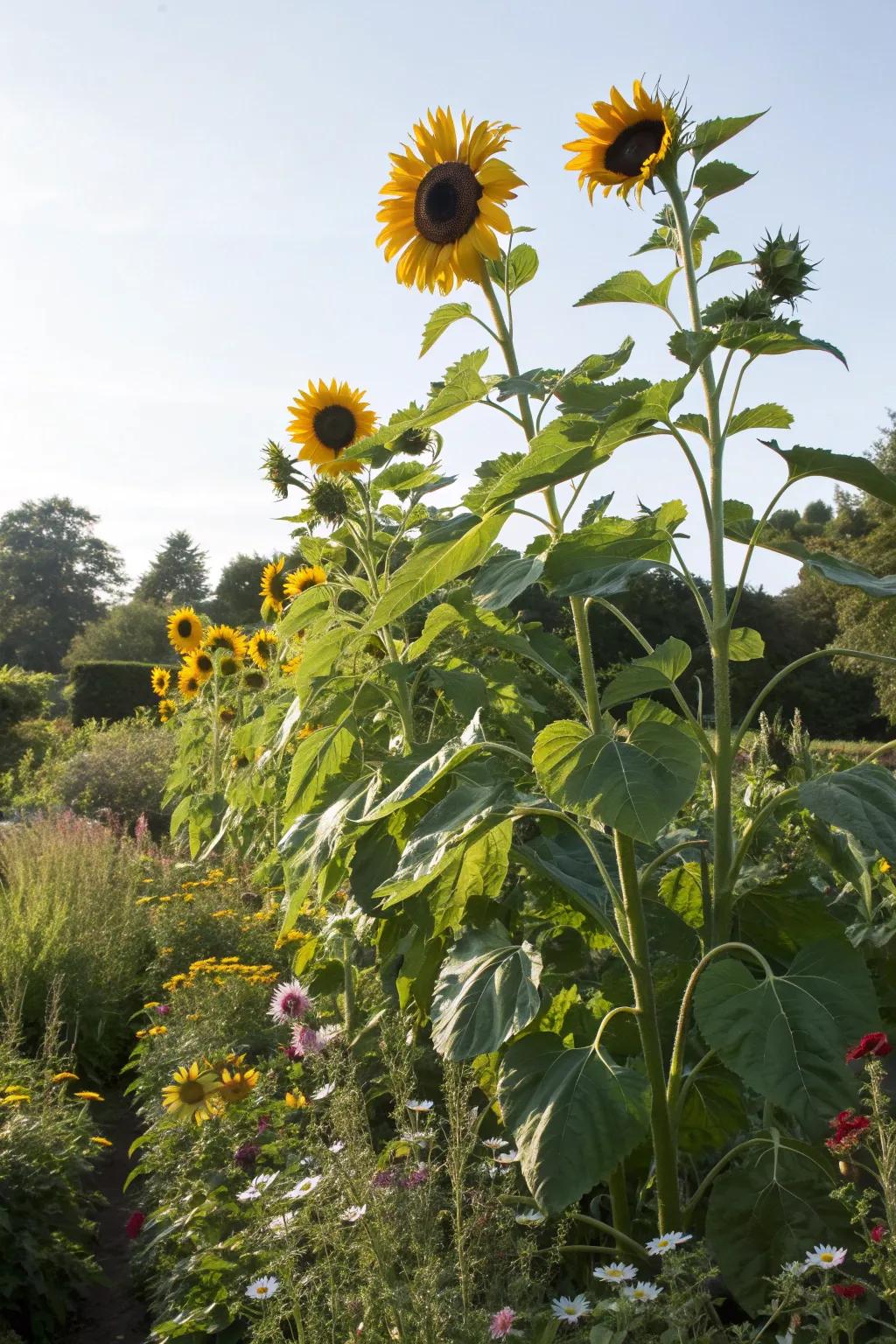Giant plants can create a stunning natural display in your garden.