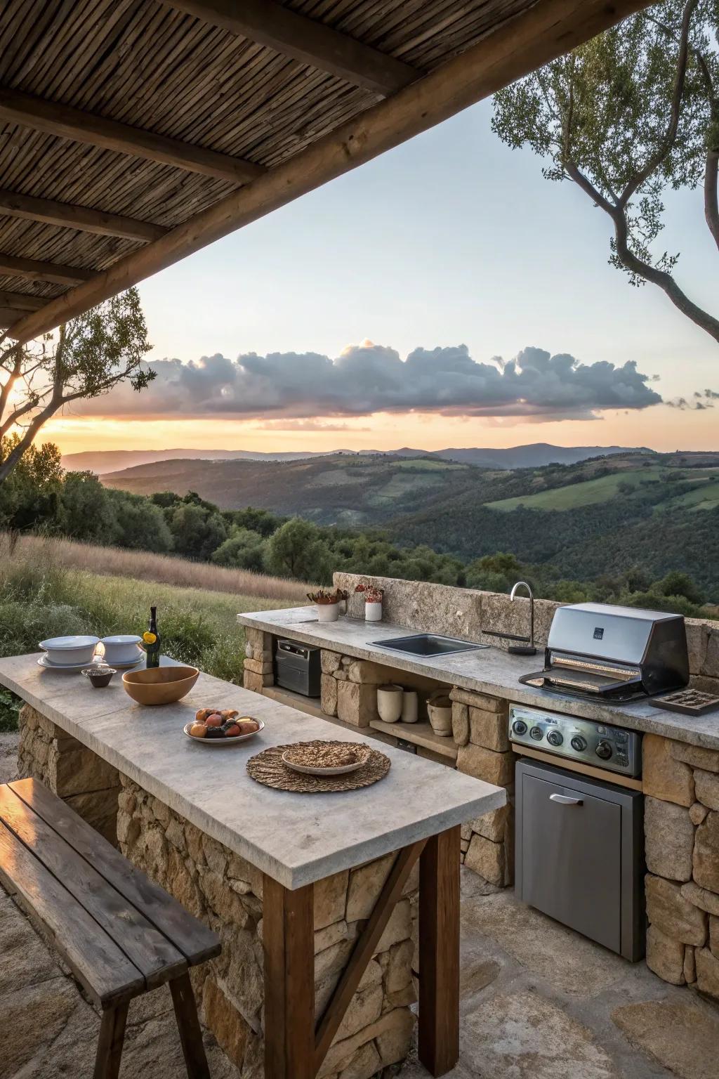 Maximized views transform your kitchen into a visual and culinary delight.