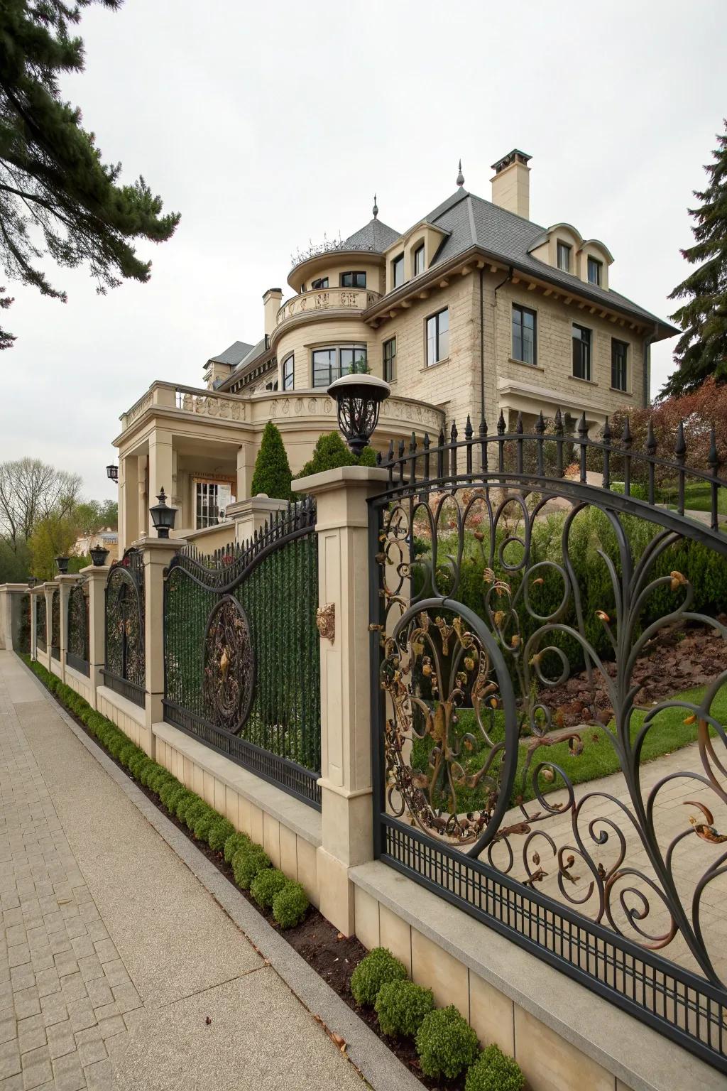 Express your personality with an artistic and bespoke fence design.