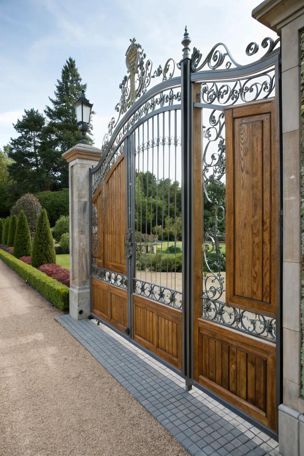 Double gates add drama and elegance to any entrance.