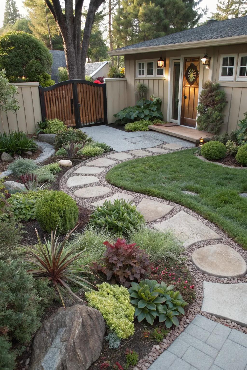 A statement entryway that welcomes visitors with style.
