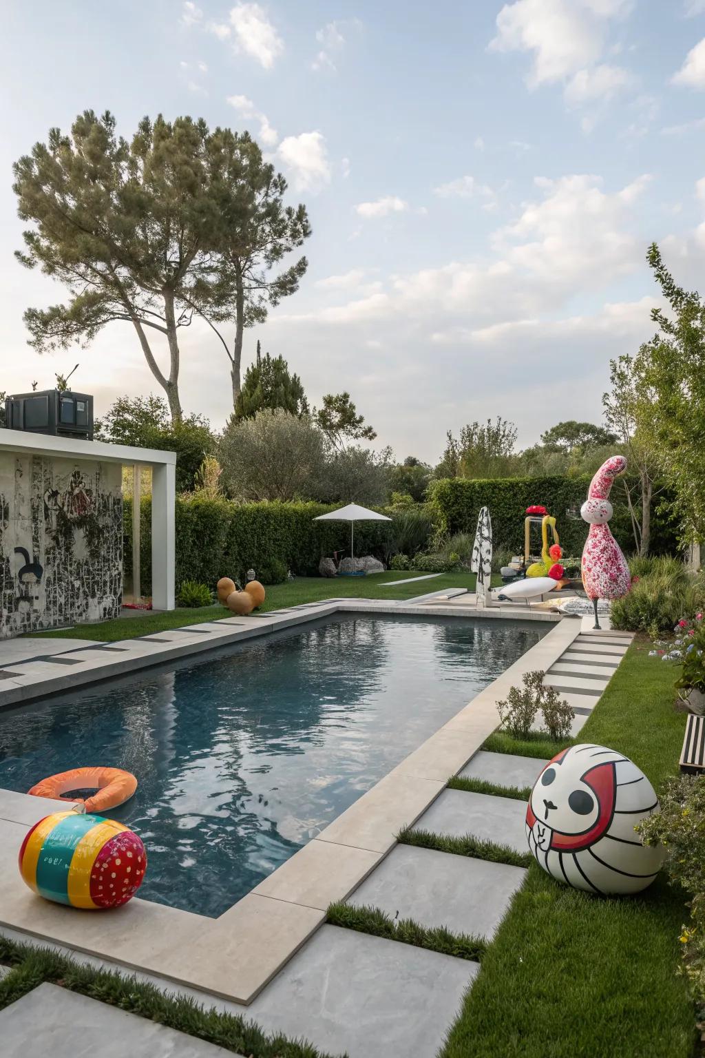 Eclectic art adds personality and charm.