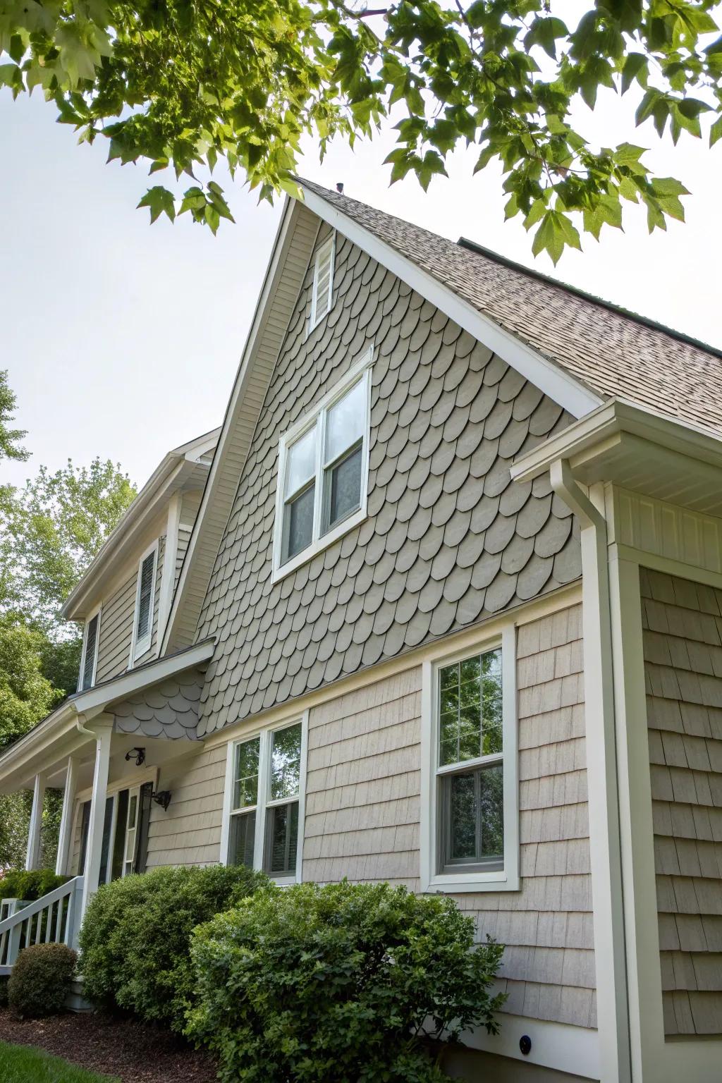 Textured vinyl siding adds dynamic depth to your home.