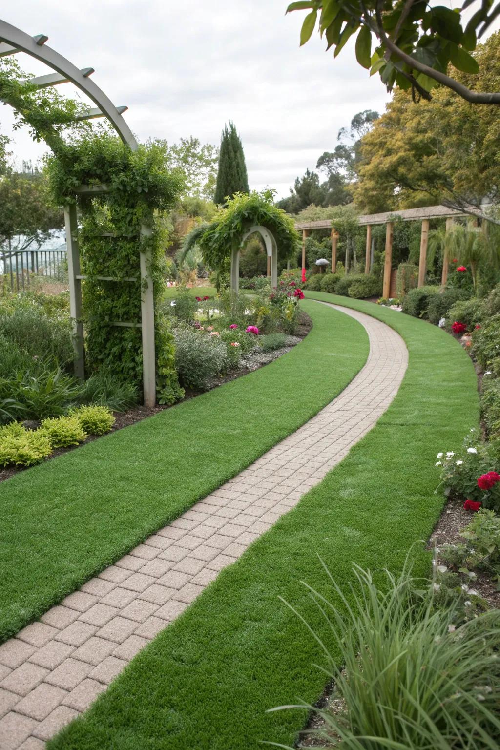 Enhance your garden with the texture of artificial grasses.