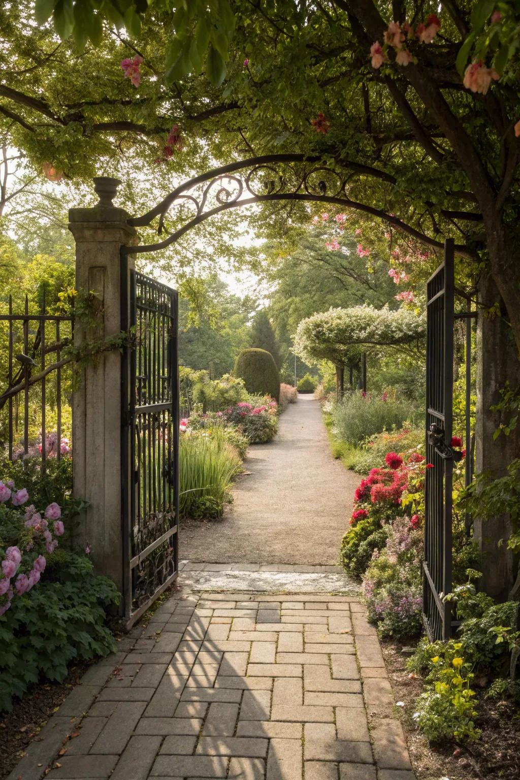 Set a welcoming tone with an entrance path