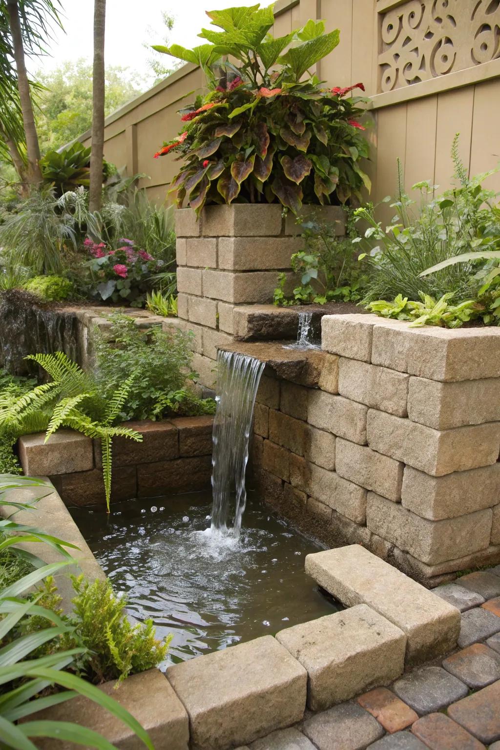 Add tranquility to your garden with a water feature.