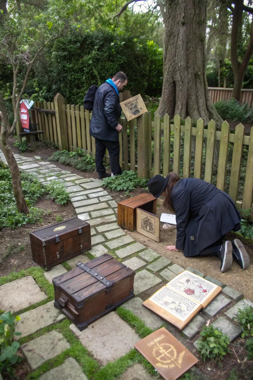 Challenge your friends with an outdoor escape room adventure.