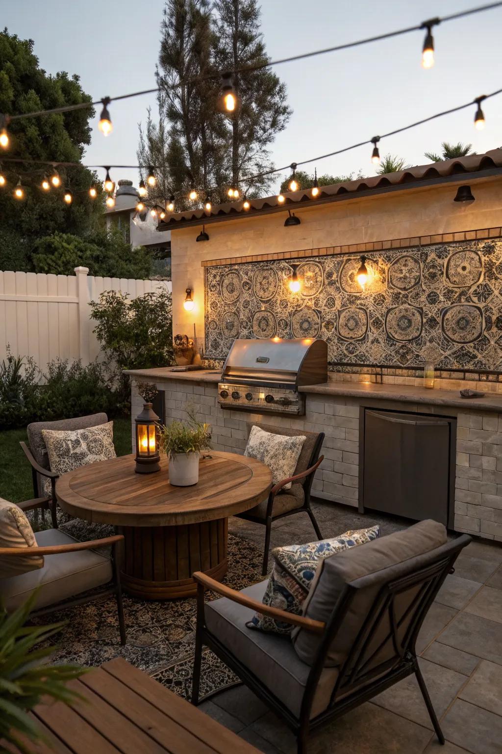 Backsplashes add flair and functionality.