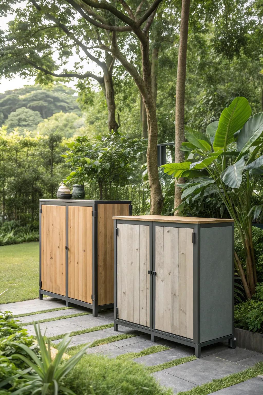 Go green with eco-friendly cabinets that reflect your commitment to sustainable living.