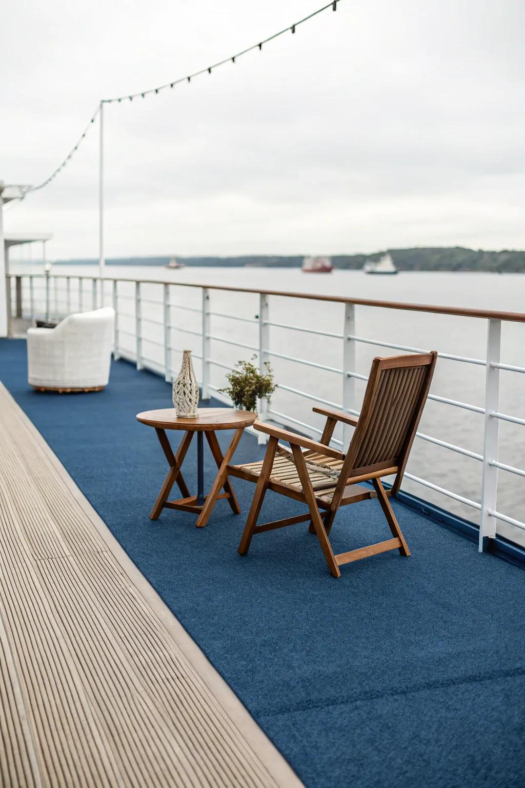 Achieve a minimalist look with a simple, solid color carpet.