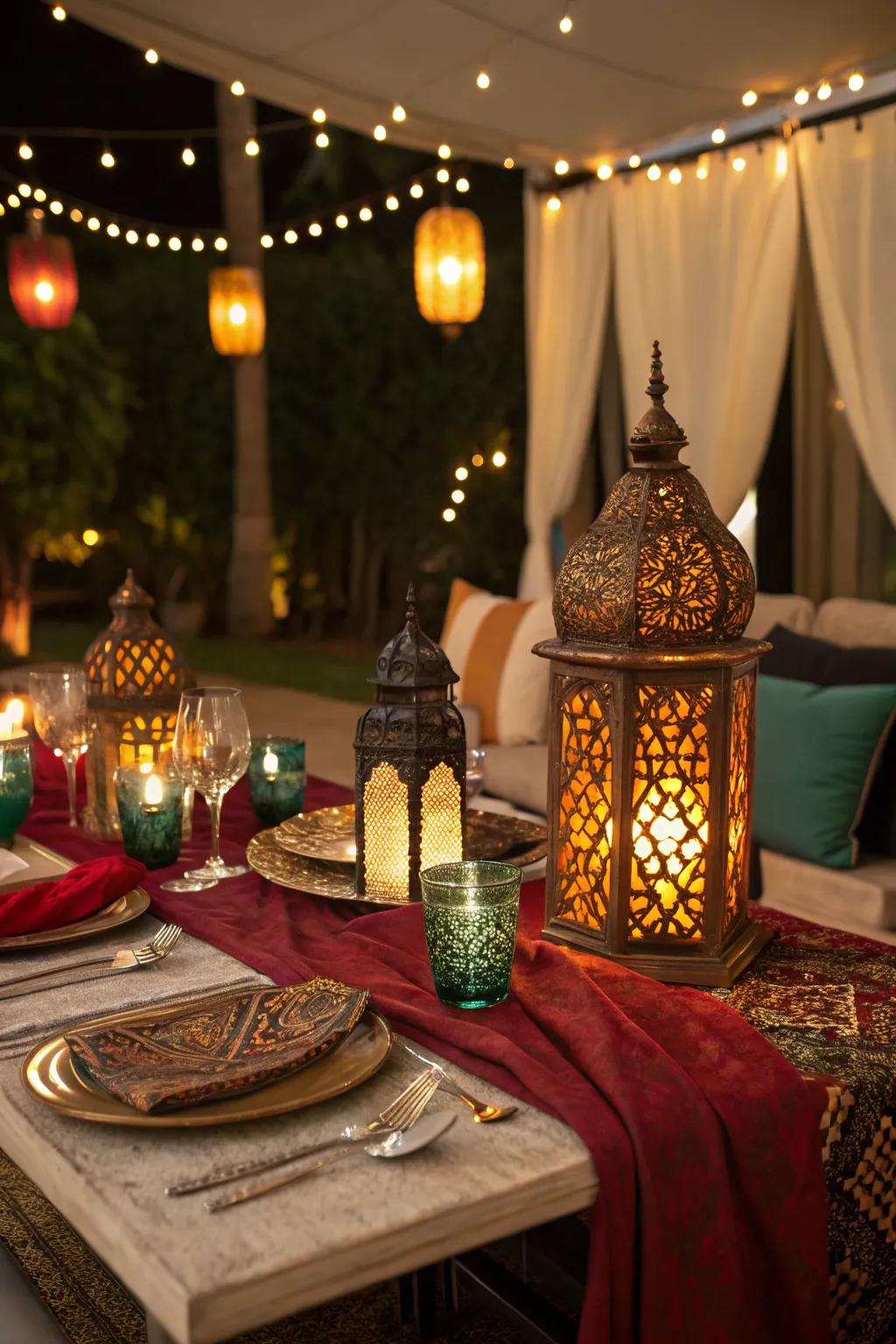 Add a touch of exotic magic with Moroccan-inspired decor.