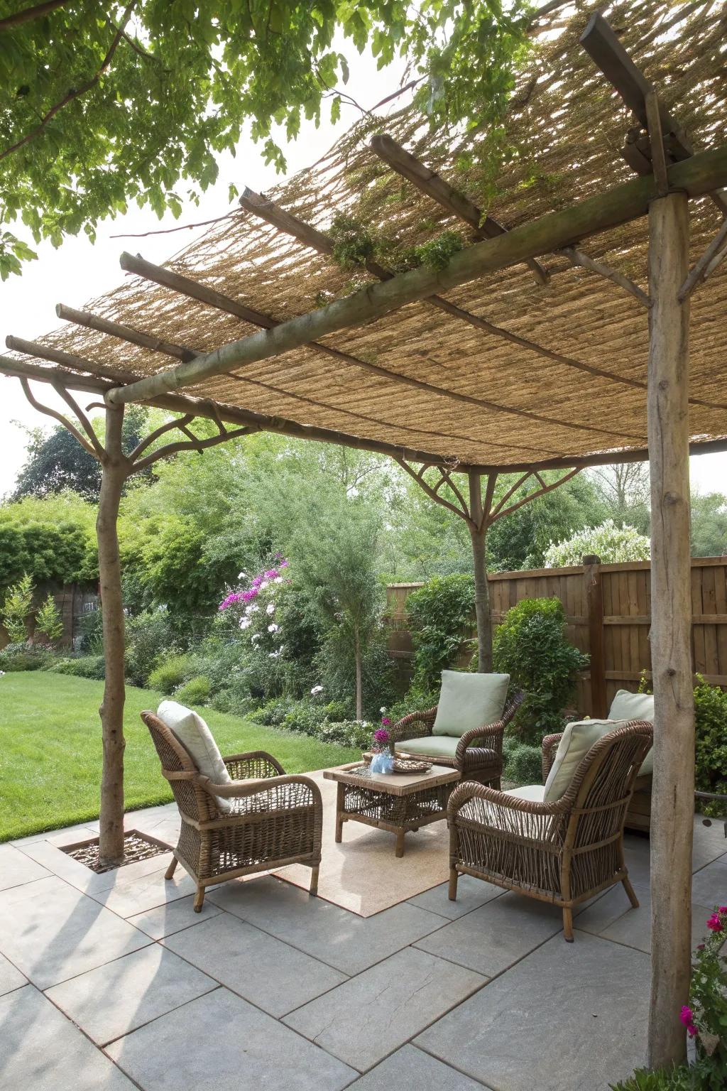A backyard canopy adds shade and style to your outdoor area.