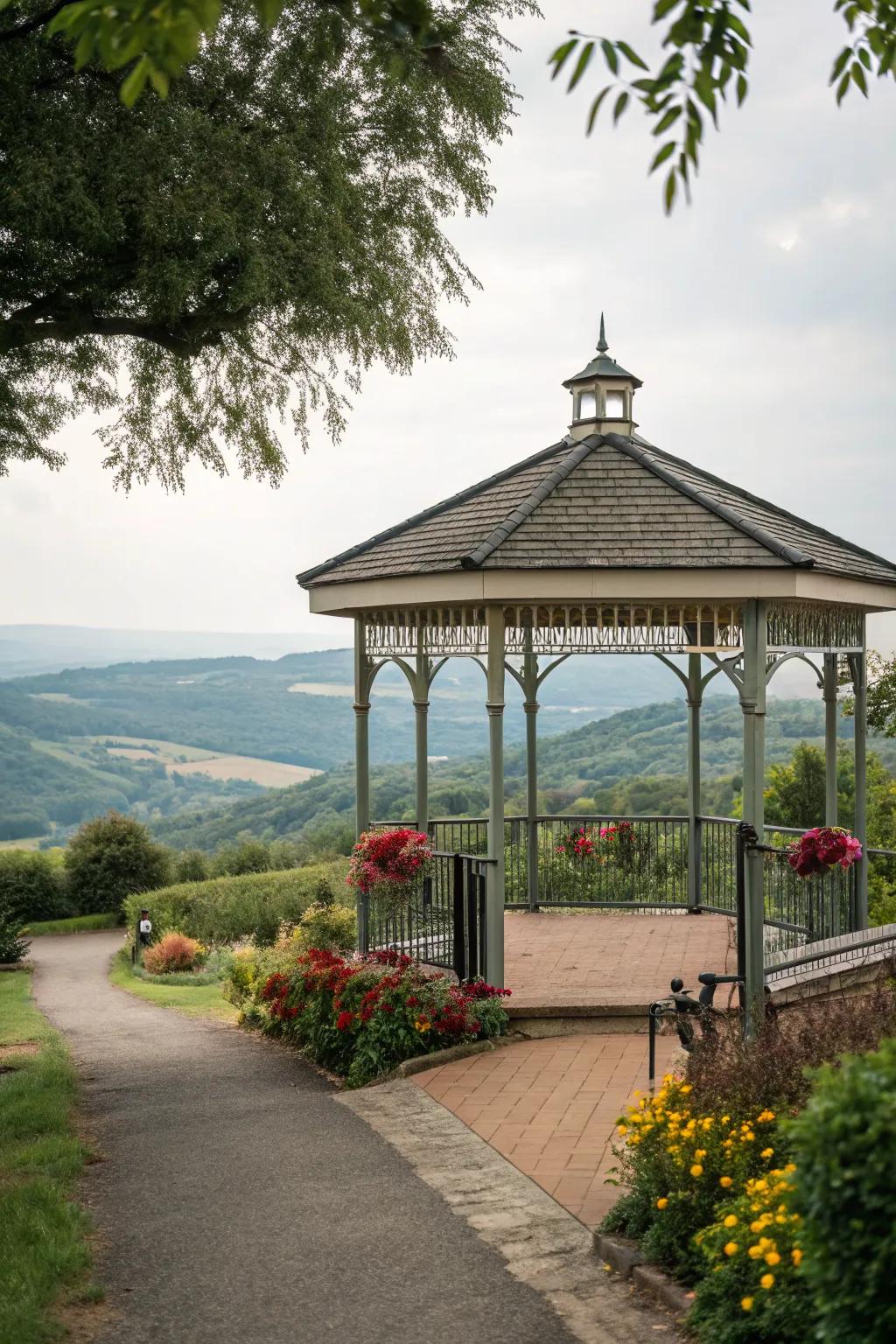 Maximize your view with strategically placed gazebo.