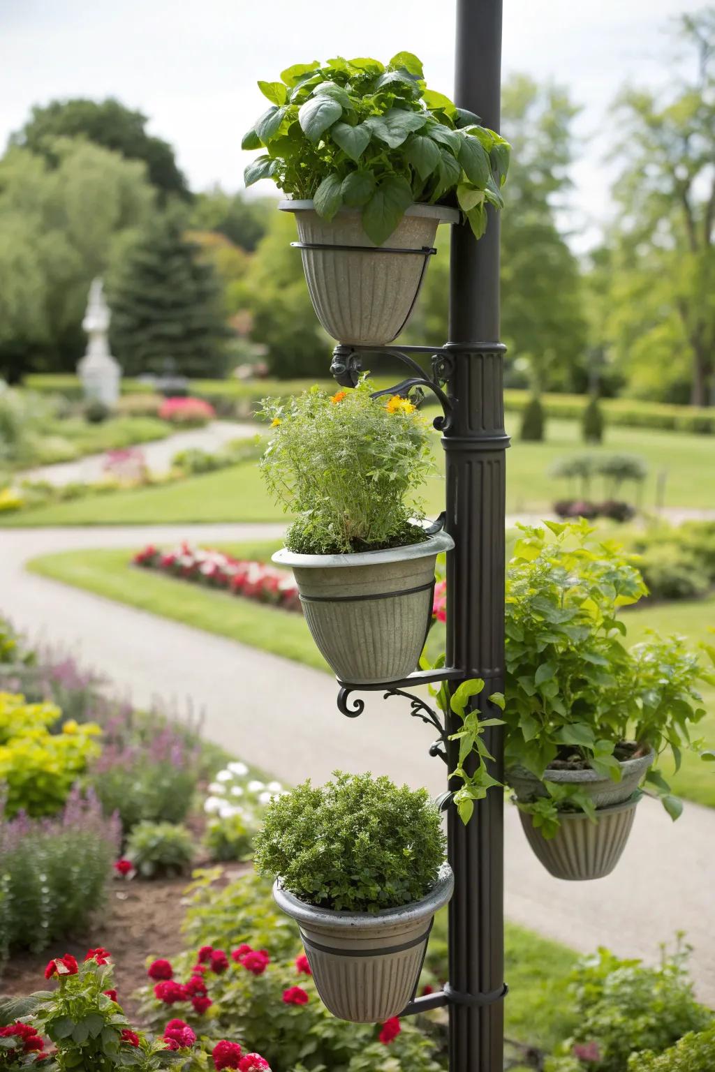 Vertical herb gardens are both practical and beautiful.