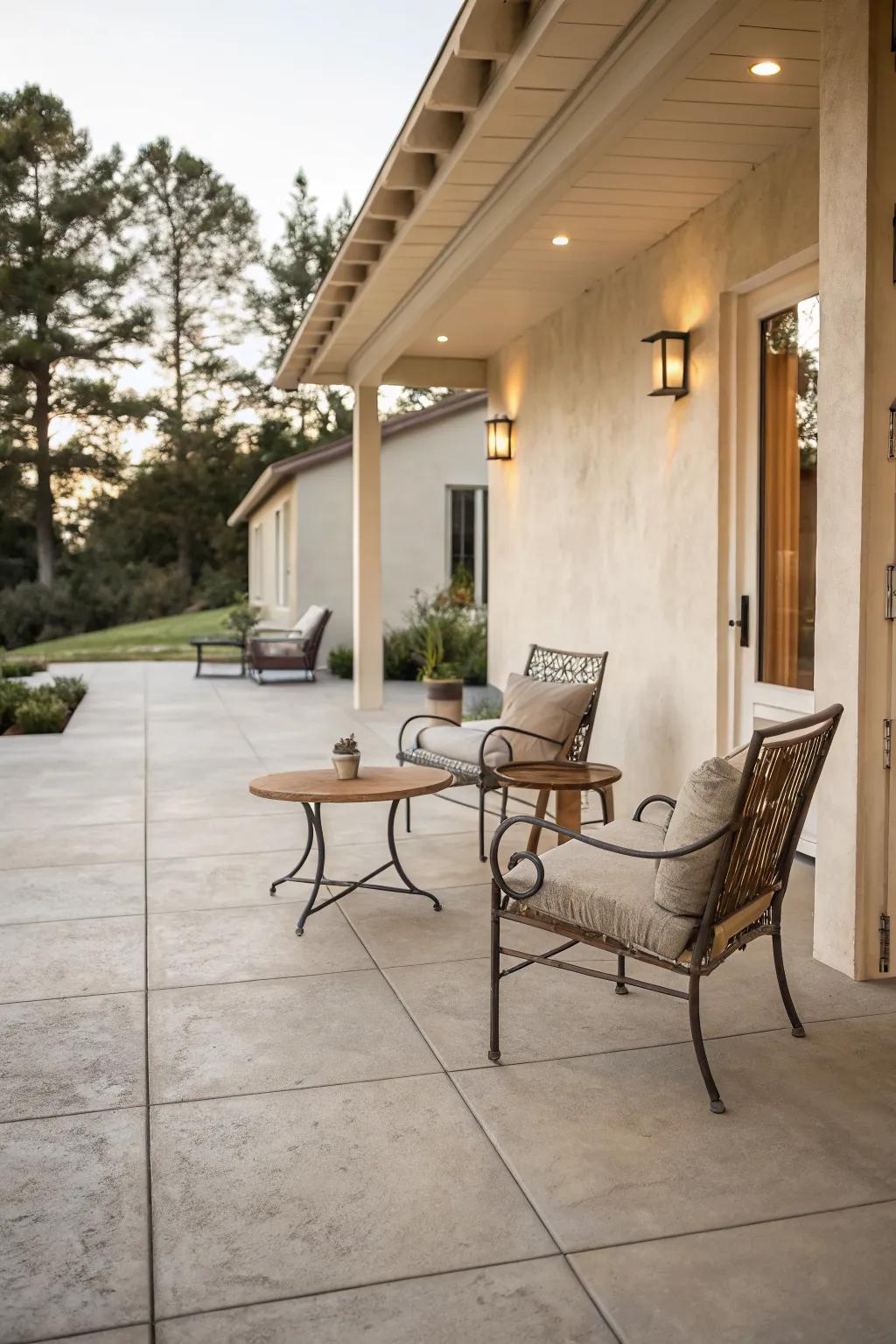 Minimalist design creates a modern, spacious feel.