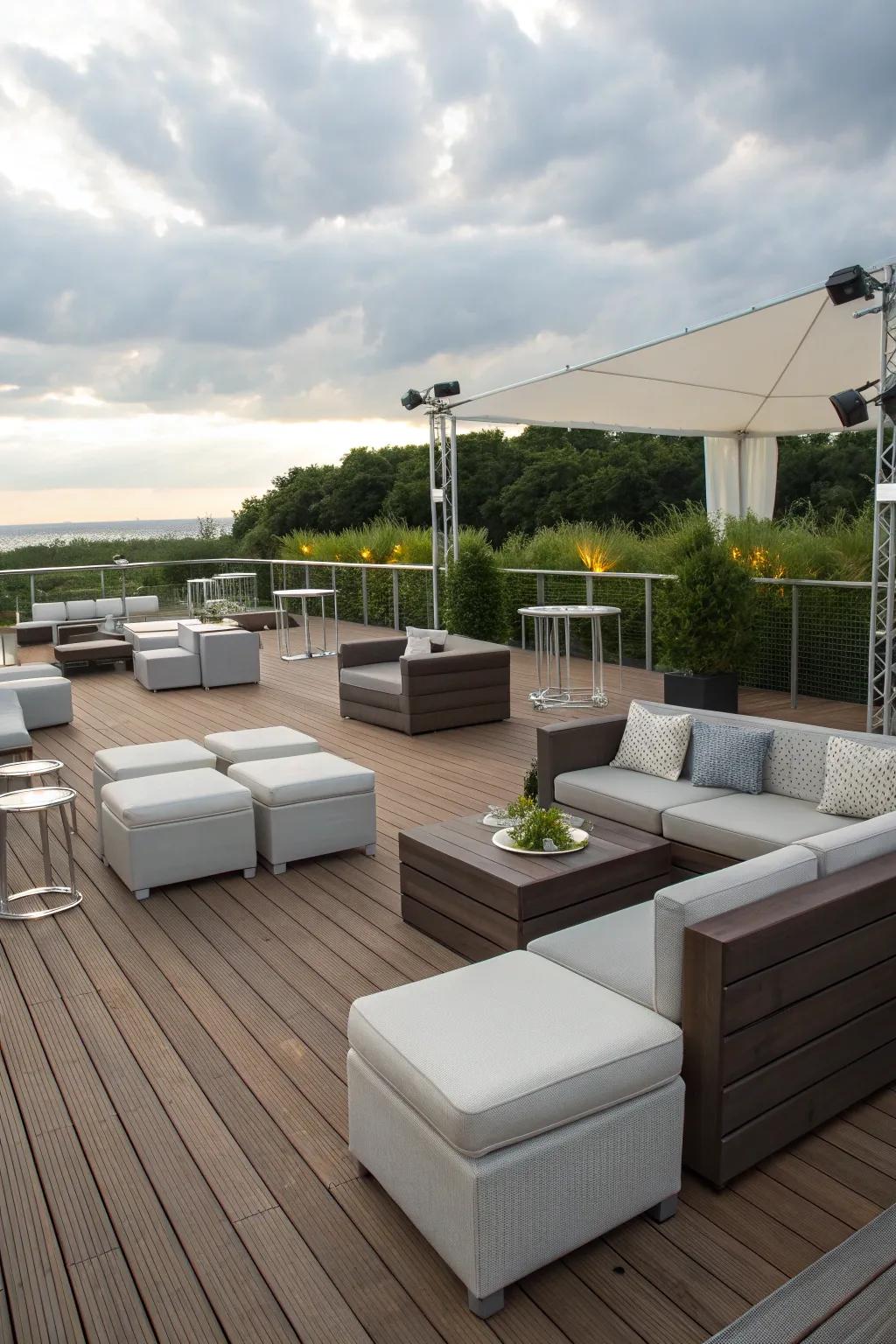 A versatile deck can transform to suit any event.
