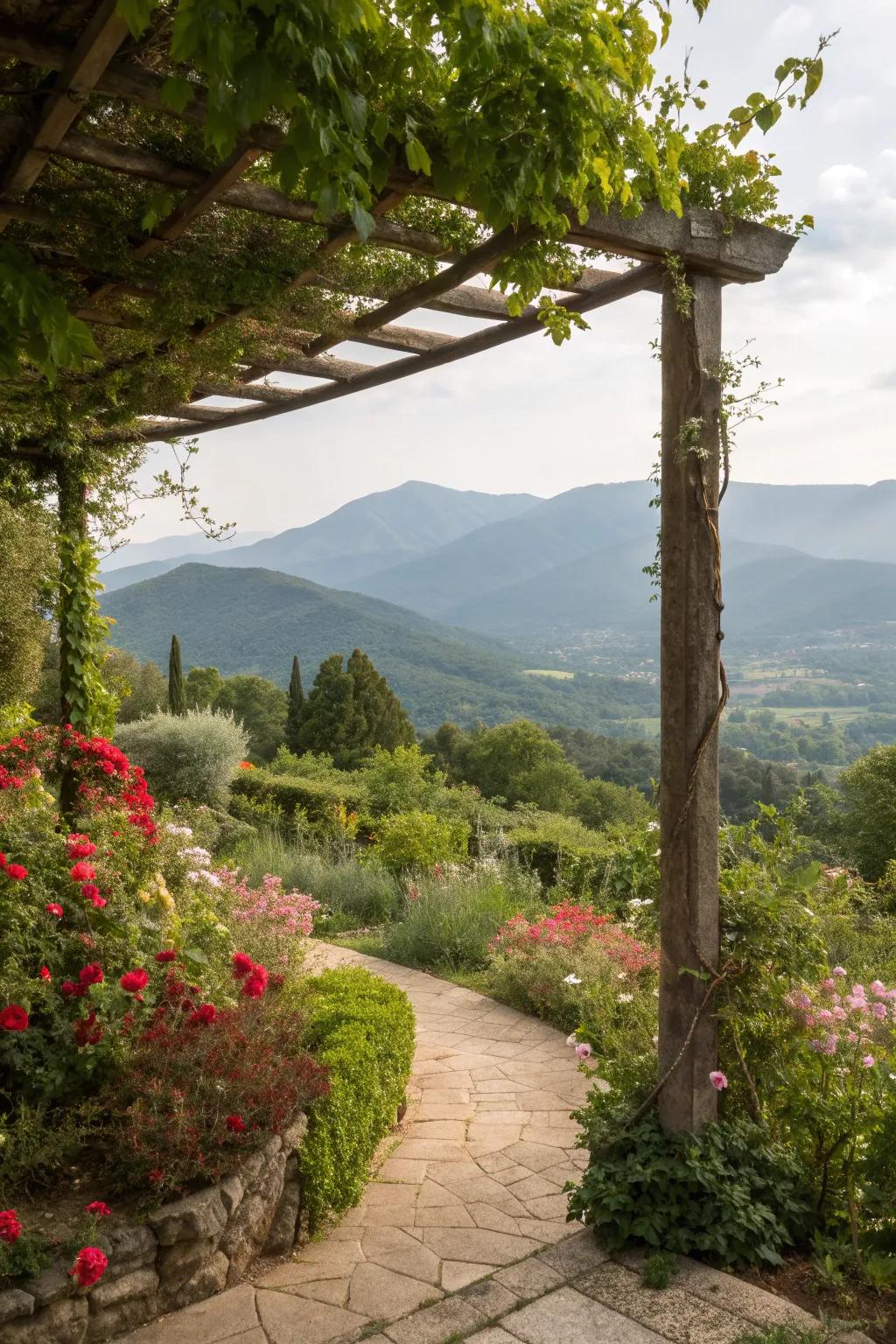 Position your pergola to capture breathtaking views.