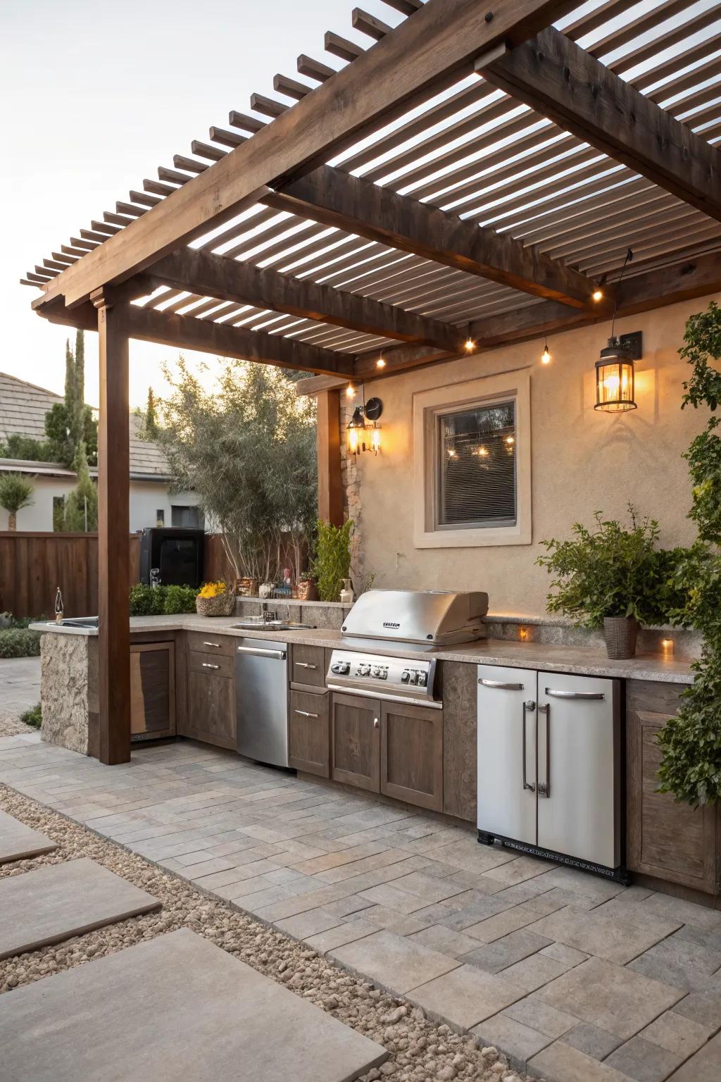 Enjoy seamless convenience with integrated appliances.