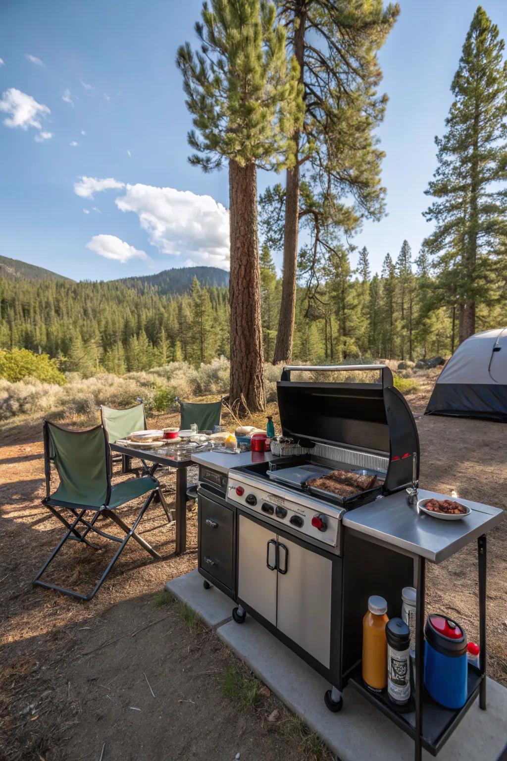 Cook up a storm with a dedicated outdoor kitchen.