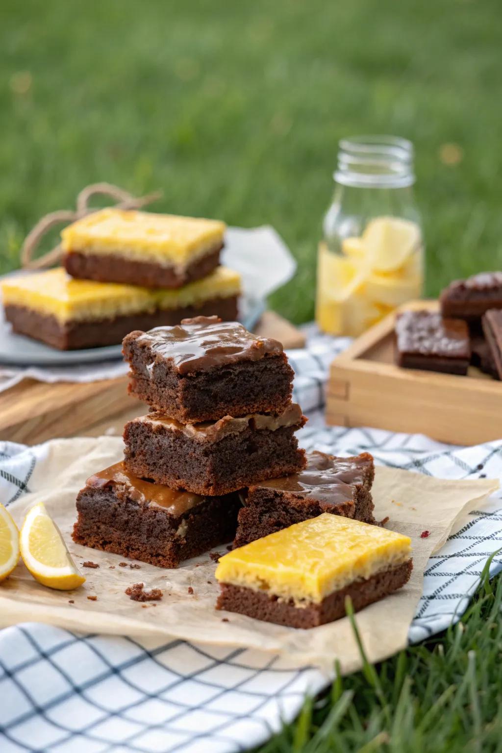 Portable desserts like brownies and lemon bars make for a sweet picnic finale.