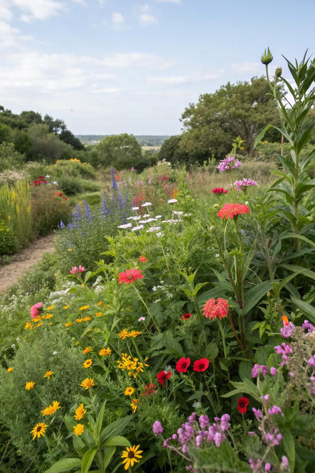 Native plants support local ecosystems and require minimal care.