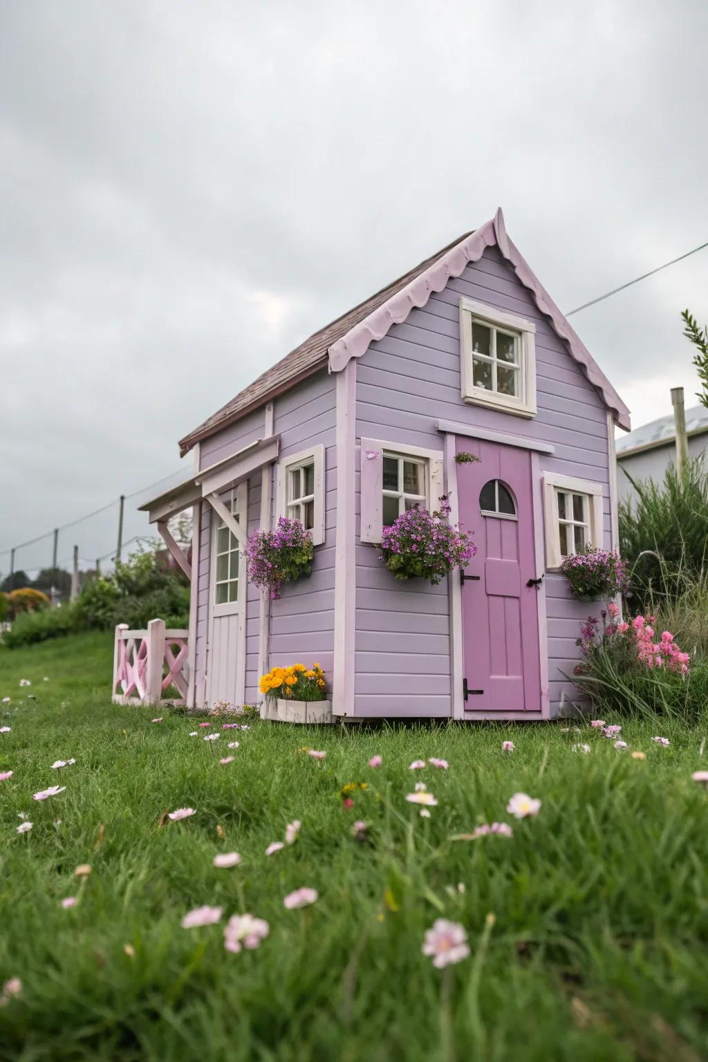 Pastels offer a gentle touch of color.